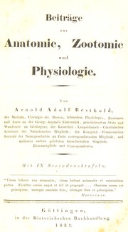 Cover of: Beitr©Þge zur Anatomie, Zootomie und Physiologie