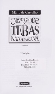 Cover of: O livro grande de Tebas, Navio e Mariana: romance