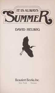 Cover of: It is always summer