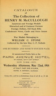 Catalogue of the collection of Henry M. McCullough by Lyman Haynes Low