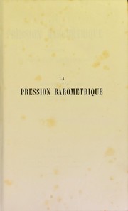 Cover of: La pression barom©♭trique: recherches de physiologie exp©♭rimentale