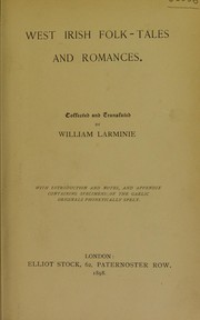 Cover of: West Irish folk-tales and romances by William Larminie