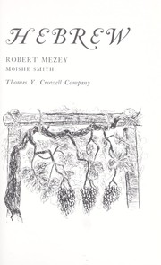 Poems from the Hebrew by Robert Mezey