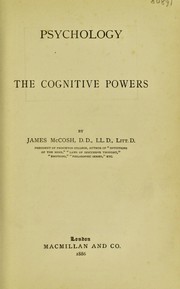 Cover of: Psychology: the cognitive powers