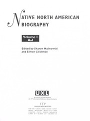 Cover of: Native North American Biography Edition 1. (Native North American Reference Library)