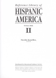 Cover of: Reference library of Hispanic America by Nicolás Kanellos, editor.