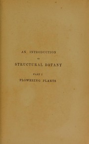 Cover of: An introduction to structural botany