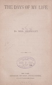 Cover of: The days of my life