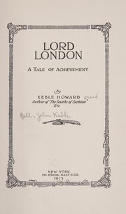 Cover of: Lord London: a tale of achievement