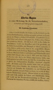 Cover of: Albertus Magnus in seiner Bedeutung f©ơr die Naturwissenschaften: historisch und bibliographisch dargestellt