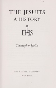 Cover of: Histoire des Jésuites by Hollis, Christopher