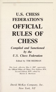 Cover of: U.S. Chess Federation's official rules of chess