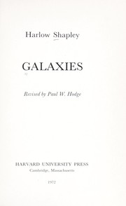 Cover of: Galaxies by Harlow Shapley