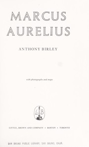 Cover of: Marcus Aurelius by Anthony Richard Birley