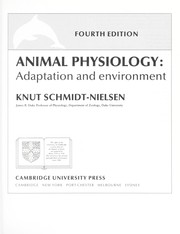 Cover of: Animal physiology by Knut Schmidt-Nielsen