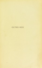 Cover of: Outre-mer | Paul Bourget