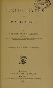 Cover of: Public baths and wash-houses