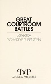 Cover of: Great courtroom battles