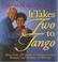 Cover of: It Takes Two to Tango