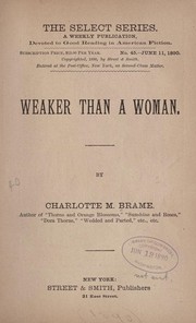 Cover of: Weaker than a woman