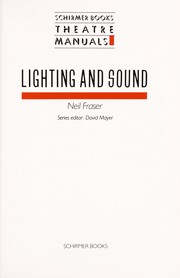 Cover of: Lighting and sound