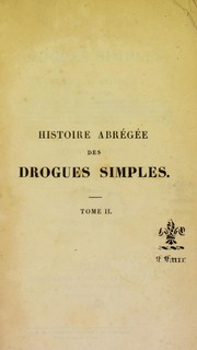 Cover of: Histoire abr℗♭Ứg℗♭Ứe des drogues simples