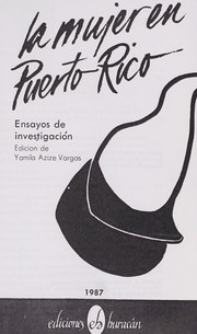 Cover of: La Mujer en Puerto Rico : ensayos de investigación by 