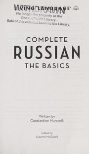 Cover of: Complete Russian: the basics