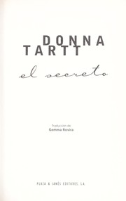 Cover of: El Secreto by Donna Tartt