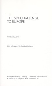 Cover of: The SDI challenge to Europe