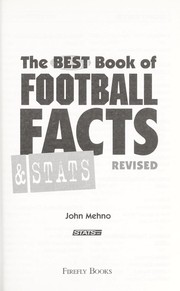 Cover of: The best book of football facts & stats by John Mehno