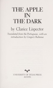 Cover of: The apple in the dark by Clarice Lispector