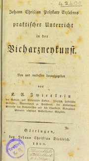 Cover of: Praktischer Unterricht in der Vieharzneykunst
