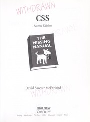 Cover of: CSS: the missing manual by 