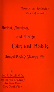 Cover of: Catalogue of several collections ... coins and medals ... unused postage stamps ...