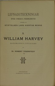 Cover of: William Harvey: blodomloppets uppt©Þckare