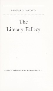 The literary fallacy