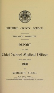 Cover of: [Report 1926]