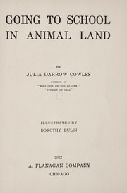 Cover of: Going to school in animal land