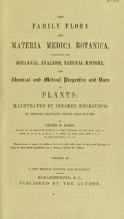 Cover of: The family flora and materia medica botanica by Peter P. Good