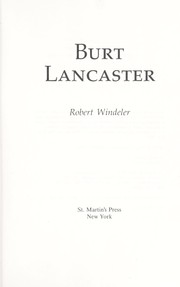 Cover of: Burt Lancaster