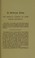 Cover of: An introductory address on the medical aspects of some social questions : delivered before the Forfarshire Medical Association on October 13, 1911