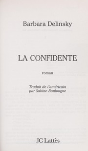 Cover of: La confidente: roman