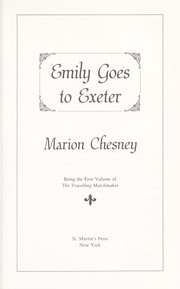 Cover of: Emily Goes to Exeter by M C Beaton Writing as Marion Chesney