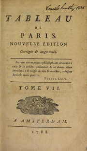 Cover of: Tableau de Paris