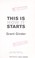 Cover of: This is how it starts
