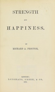 Cover of: Strength and happiness