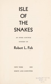 Cover of: Isle of the snakes