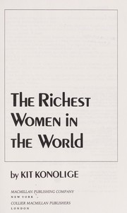 Cover of: The richest women in the world