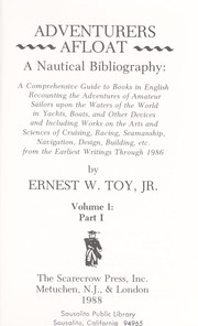 Cover of: Adventurers afloat by Ernest W. Toy